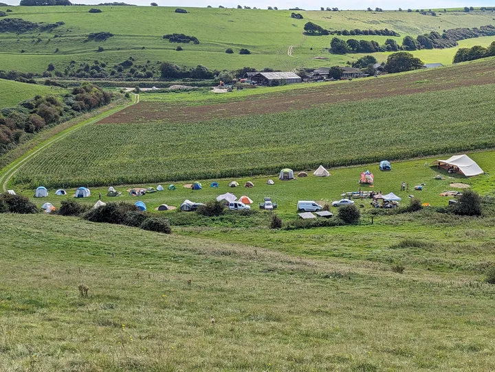 The festival space by day